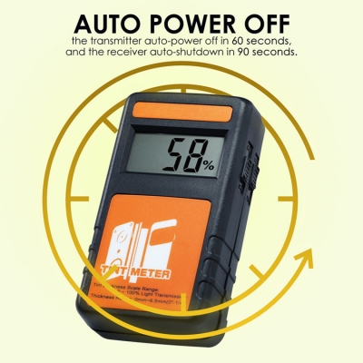 Musktool-New Digital Window Tint Meter 0-100% Light Transmission Transmittance Tester 4000 Continuous Measurement for Car Window Vehicle