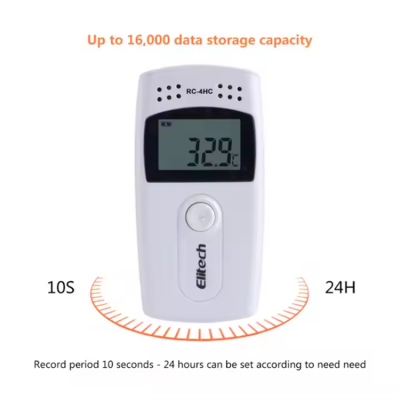 Musktool-RC-4HC Digital Data Logger USB Temperature Humidity Record Built-in NTC Sensor High Precision Thermometer