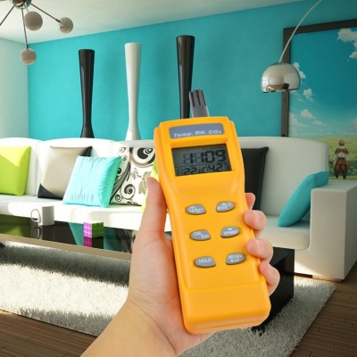 Musktool-Indoor Air Quality 9999ppm Digital Carbon Dioxide Temperature Humidity NDIR Sensor IAQ CO2 Monitor WB DP Tester CO2 Meter