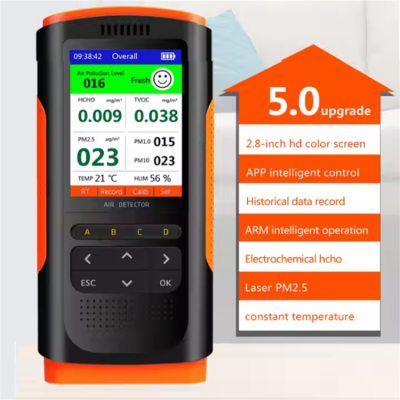 Musktool-WP6932-Smart Air Quality Detector WP6932 with PM2.5, Formaldehyde, TVOC Sensors for Indoor Use