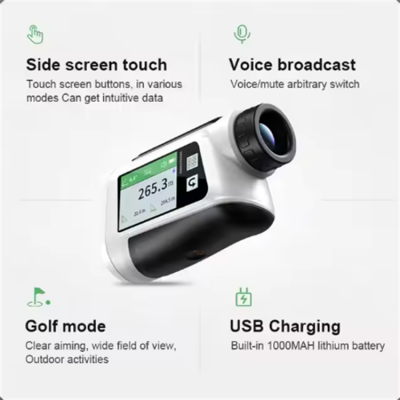 Musktool-NP-800-6X Outdoor Portable High Precision HD Pinseeker 800m Monocular Laser Range Finder Golf Rangefinder for Golf Sports Hunter