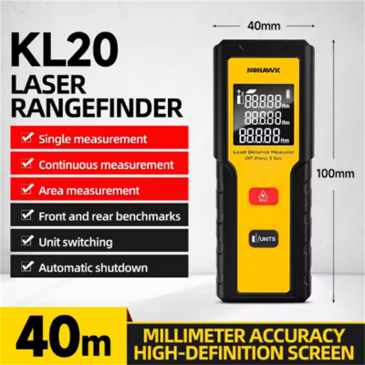 Musktool-KL20-40m-20/40/60M Digital Laser Ruler Measurement Measure Tool Range Finder Laser Rangefinder Laser Distance Meter Prices