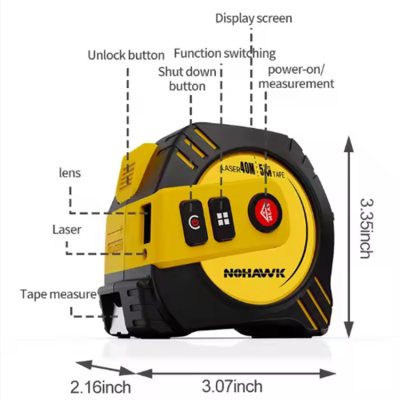 Musktool-T2-ODM OEM 40M Household Digital Laser Measuring Tape Distance Meter
