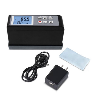 Musktool-High Accuracy Surface Coating Gloss Meter 20 60 85 Auto Calibration Backlit Display 256 Data Storage Floor Plastic