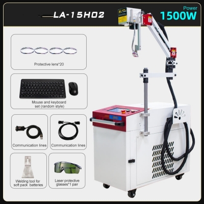 Musktool- LA-15H02 cantilever laser welding machine for lithium battery handheld downward pressure lithium battery welding