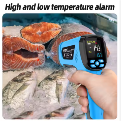 Musktool-40-1600C Pyrometer Infrared Thermometer Gun Temperature Measurement Electronic Hygrometer Digital Industry Thermometer
