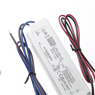 Musktool-Wholesale LPV-35 12V 24V 35W LED PC Mean Well Waterproof Power Supply 5V 15V 36V Single Output Switching with 3A and 5A Current