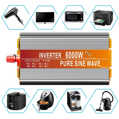 Musktool-Solar Pure Sine Wave Inverter Dc 24V Dc to 220 Ac Converter 7KW Inversor De Corriente 12V 7000W