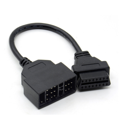 Musktool-22-Pin to 16-Pin OBD1 to OBD2 Adapter Cable for Toyota Plastic Code Reader Connect