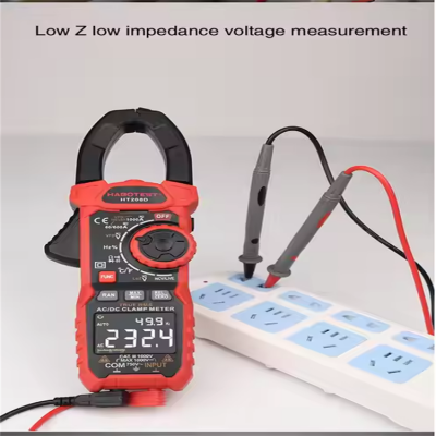 Musktool-HT208D Professional High Precision 6000 Counts True RMS Multimeter 1000A Inrush Current Best AC DC Autorange Digital Clamp Meter