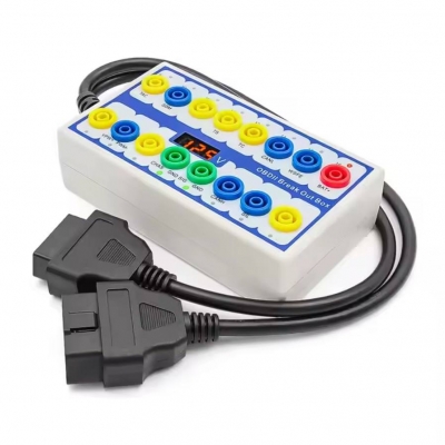 Musktool-Protocol Detector Break Out Box 16pin OBDII Breakout Box ECU Diagnostic Tool for Universal Cars