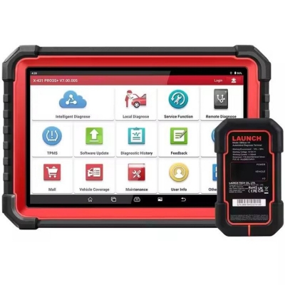 Musktool-Original for Launch X431 Pro3S+ V5.0 Car Diagnostic Scanner Full System Diagnostic Tools with OBD1 Connector for ECU Coding