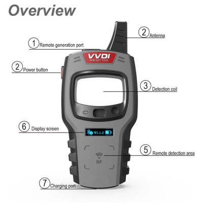 Musktool-OBD2 Diagnostic Xhorse VVDI MINI Original Remote Key Programmer Plastic Code Reader Tool for Cars