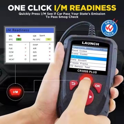 Musktool-LAUNCH CR3008 OBD2 X431 Automotive Scanner Plastic OBD 2 OBDII Code Reader Free Update Car Diagnostic Tool Equipped NT301 KW680