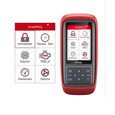 Musktool-XTOOL X100 Pro2 Auto Key Programmer Key Cutting Code Reader with EEPROM Adapter Made of Plastic