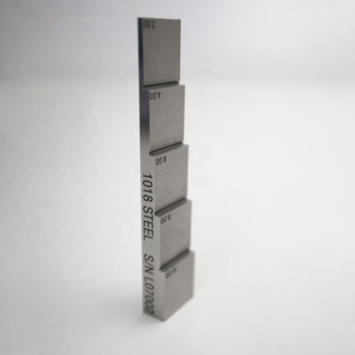 Musktool-DANA 5 Steps Ultrasonic Thickness Gauge Calibration Block 2mm 4mm 6mm 8mm 10mm 20# Carbon Steel 1018 Steel Ndt NDT Ndt