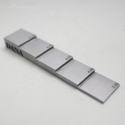 Musktool-DANA 5 Steps Ultrasonic Thickness Gauge Calibration Block 2mm 4mm 6mm 8mm 10mm 20# Carbon Steel 1018 Steel Ndt NDT Ndt