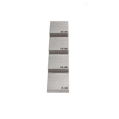 Musktool-DANA 4 Steps Ultrasonic Calibration Block 56710 Steps Carbon Steel Stainless Steel for UT Ultrasonic Thickness Measurement