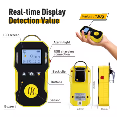 Musktool-90A-For Bosean Portable Personal Gas Detector Handheld Unit for O2 H2S CO NH3 SO2 Etc. Factory Price Gas Analyzers