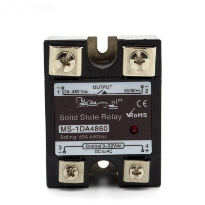 Musktool-MS-1DA4860 60A DC to AC SSR Relay Single Phase 24-480VAC Output for Industrial Heating Motor Control