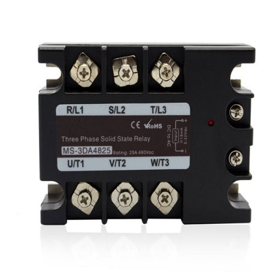 Musktool-MS-3DA4825 3-Phase Solid State Relay SSR Heating Machines 5V Rated Voltage Protective General Purpose Epoxy Protection Feature